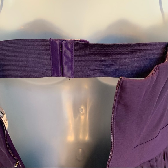 EUC Tevolio Grecian-style strapless gown, built-in bra - Picture 5 of 10